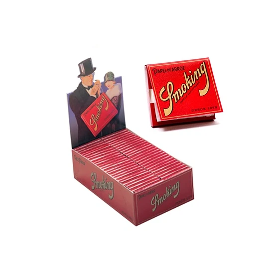 Smoking Papelillos Rojo Cuadrado 1" x50u