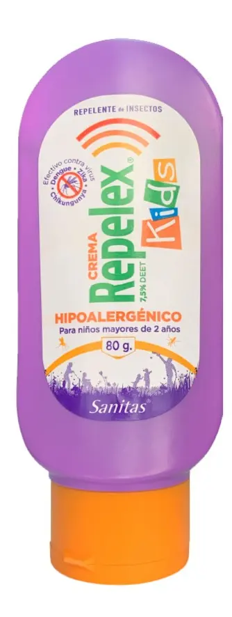 Repelex Kids Crema Repelente De Insectos 7,5% DEET 80ML.