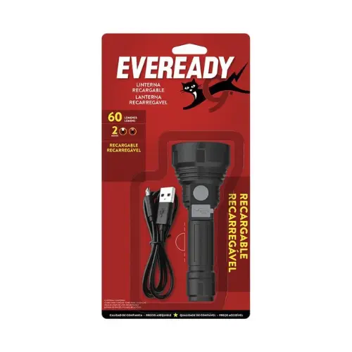 Eveready Linterna 60lum Recargable USB 