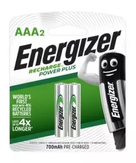 Energizer Pila Recargable AAA x2