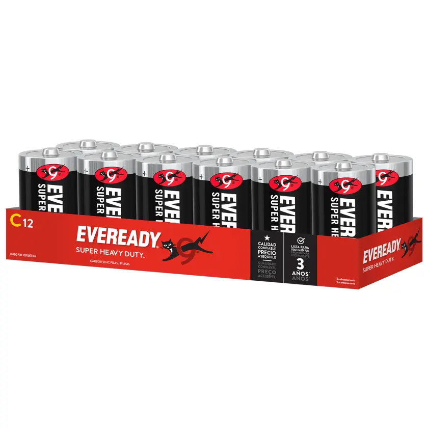 Eveready Pila C Display x12u