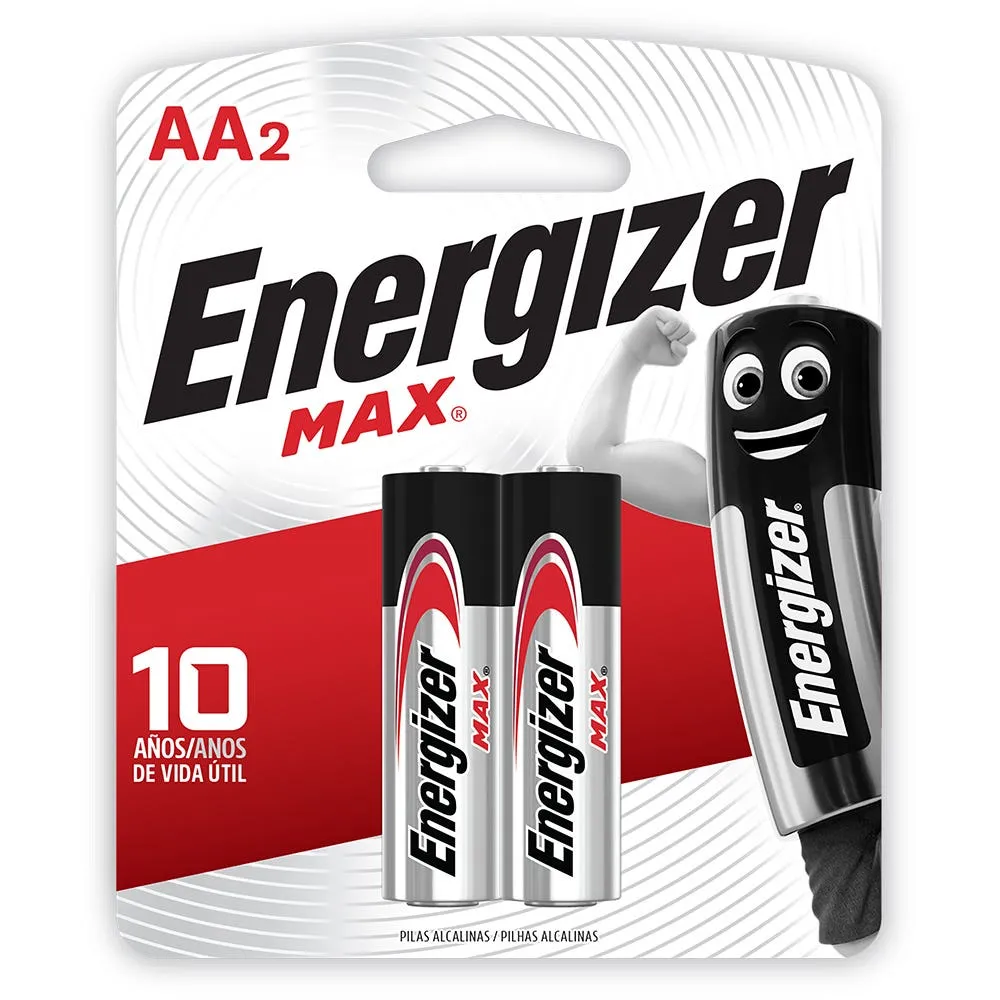 Energizer Max Pila Recargable AA Display x2 unidades