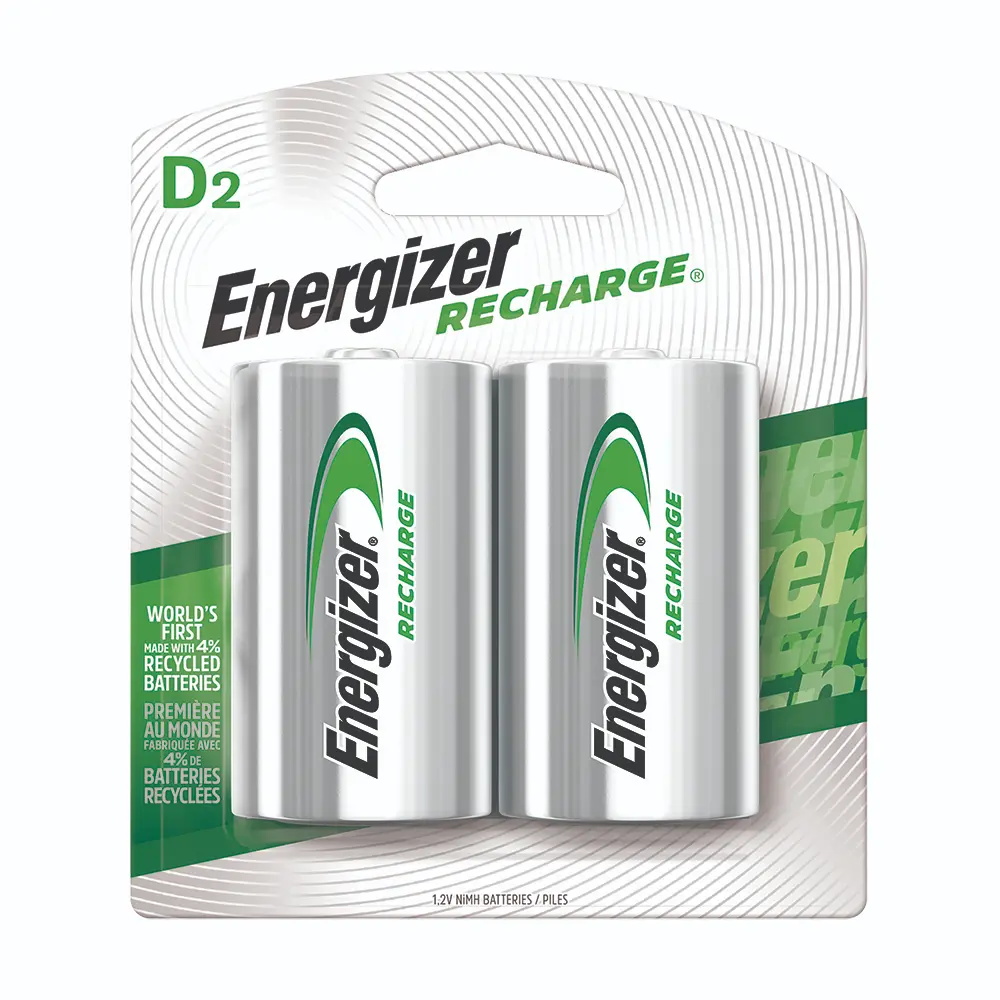 Energizer Pila Recargable D x2