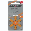 Rayovac Pila Auditiva N°13 Display x6 Unidades