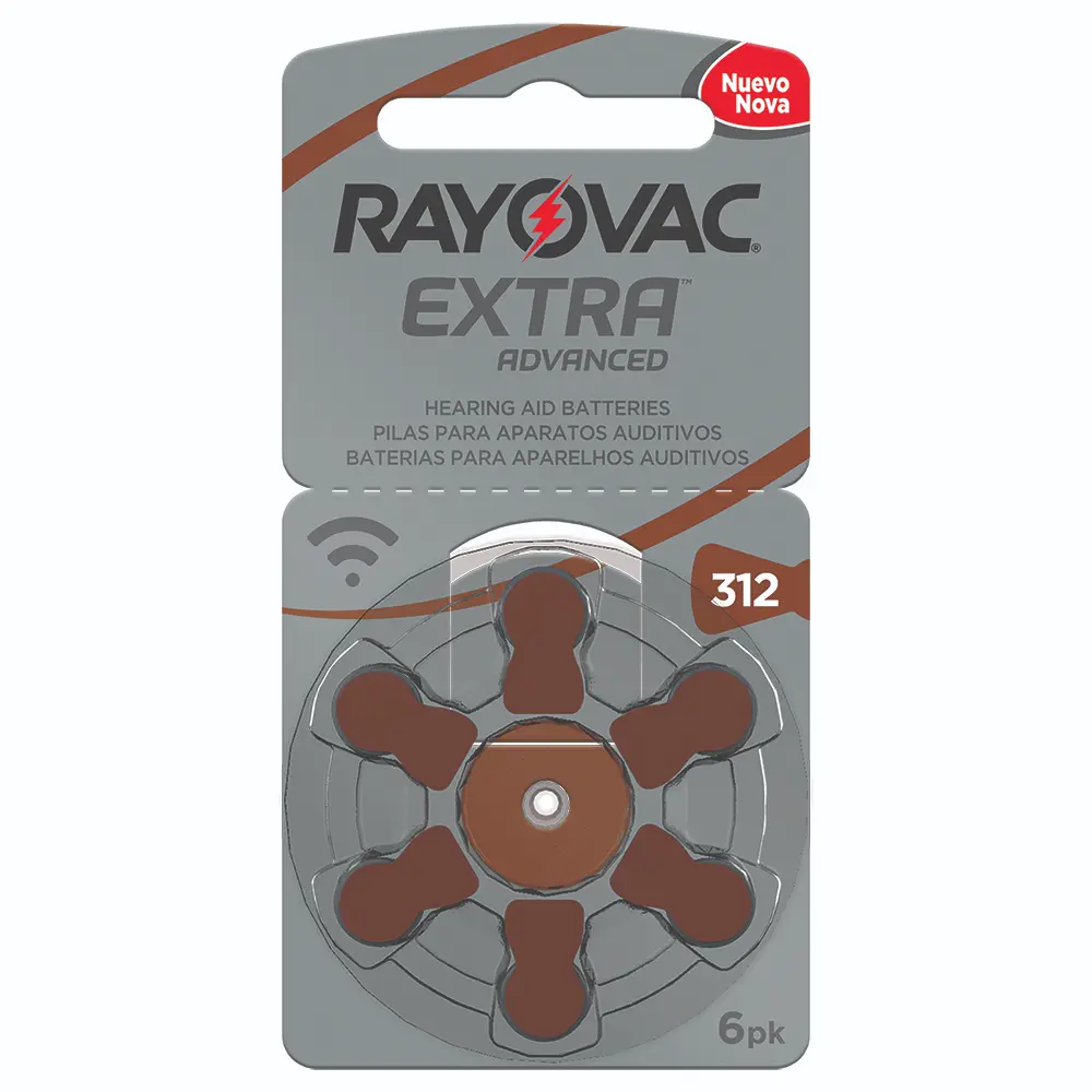 Rayovac Pila Auditiva N°312 Display x6 Unidades