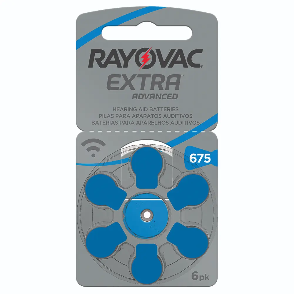 Rayovac Pila Auditiva N°675 Display x6 Unidades