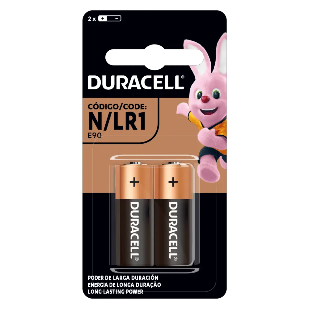 Duracell Pila Alcalina N/LR1 Display x2 Unidades