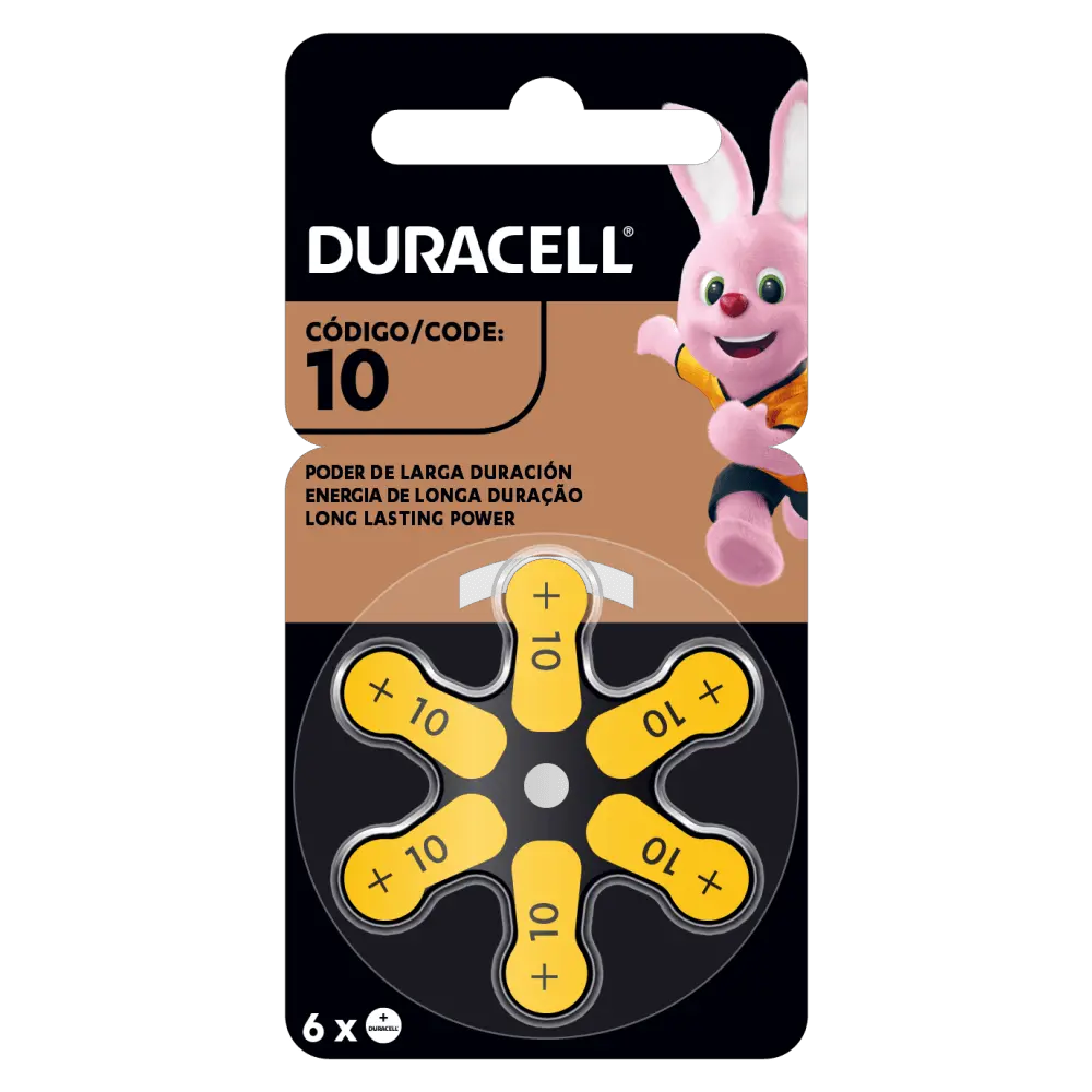 Duracell Pila Auditiva 10 Display x6 unidades