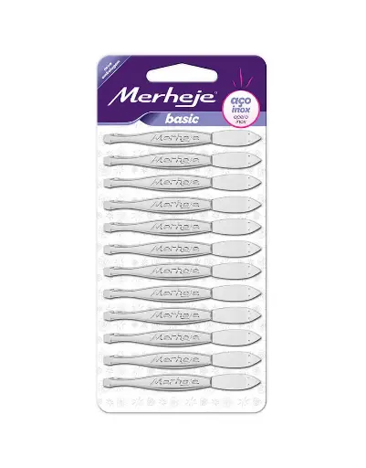 [CSC00167] Merheje Pinza Acero Inoxidable Display x12 Unidades