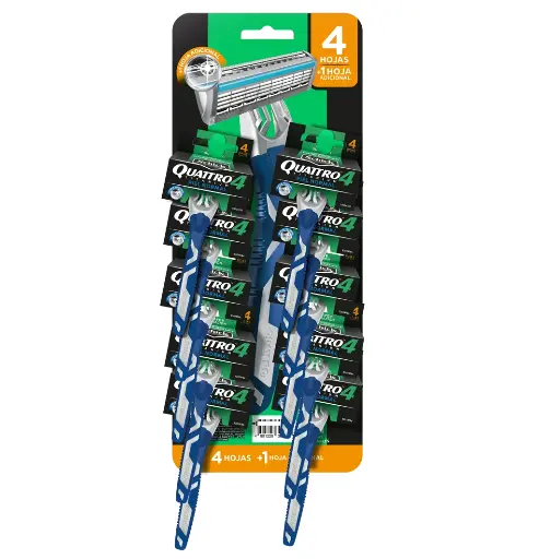 [CSC00213] Schick Quattro Hombre 4 Hojas Tira x10 Unidades