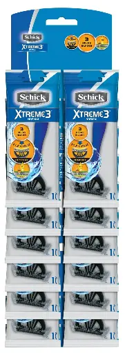 [CSC00221] Schick Xtreme 3 Hojas Piel Normal Tira x12 Unidades