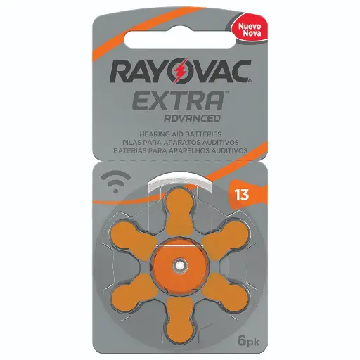 [CSC00246] Rayovac Pila Auditiva N°13 Display x6 Unidades