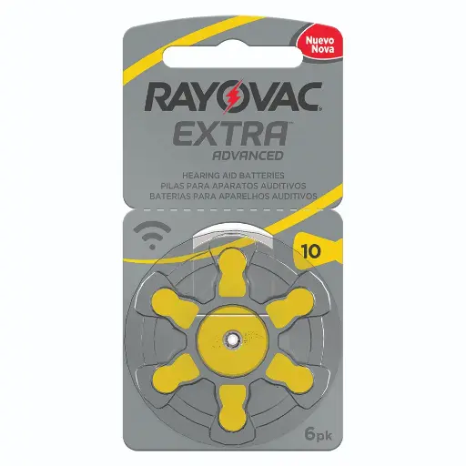 [CSC00251] Rayovac Pila Auditiva N°10 Display x6 Unidades