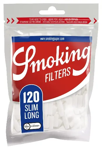 [CSC01117] Smoking Filtro Slim Long Engomado x120 