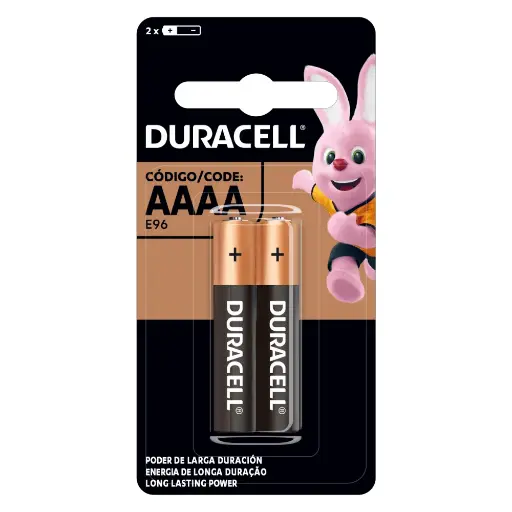 [CSC00304] Duracell Pila Alcalina AAAA Display x2 Unidades