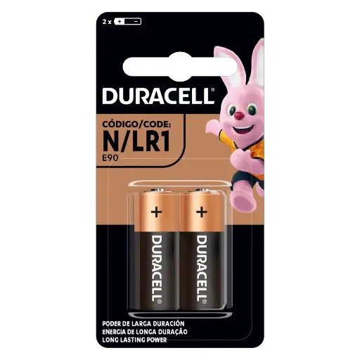 [CSC00305] Duracell Pila Alcalina N/LR1 Display x2 Unidades