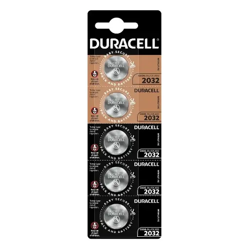 [CSC00349] Duracell Pila Botón 2032 Tira x5 Unidades