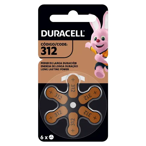 [CSC00490] Duracell Pila Auditiva 312 X6UN