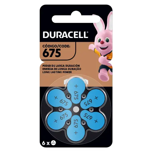 [CSC00491] Duracell Pila 675 x6